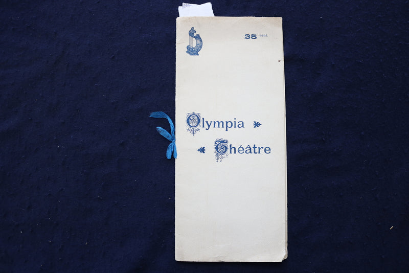 1905 MARCH 12 OLYMPIA THEATRE - LES FRERES ISOLA - PROGRAM - K 1670
