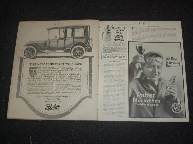 1913 AUGUST 7 LIFE MAGAZINE - SKIPPER AND MATE - NICE ILLUSTRATED COVER- ST 6489