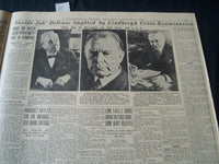 1935 JANUARY 5 PHILADELPHIA RECORD NEWSPAPER - HE'S THE MAN LINDY - NT 7252