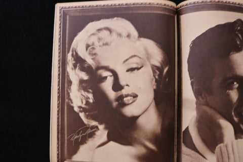 1961 MARCH NEW STAR ALBUM MAGAZINE - MARILYN MONROE BACK COVER & INSIDE- E 24374