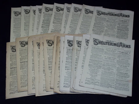 1892 THE SHELTERING ARMS MAGAZINE LOT OF 24 DIFFERENT ISSUES - O 2593D