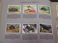 1930'S RICH'S SERIE FRA MARK OG SKOV ANIMAL TOBACCO CARDS ALBUM DANISH - KD 3185