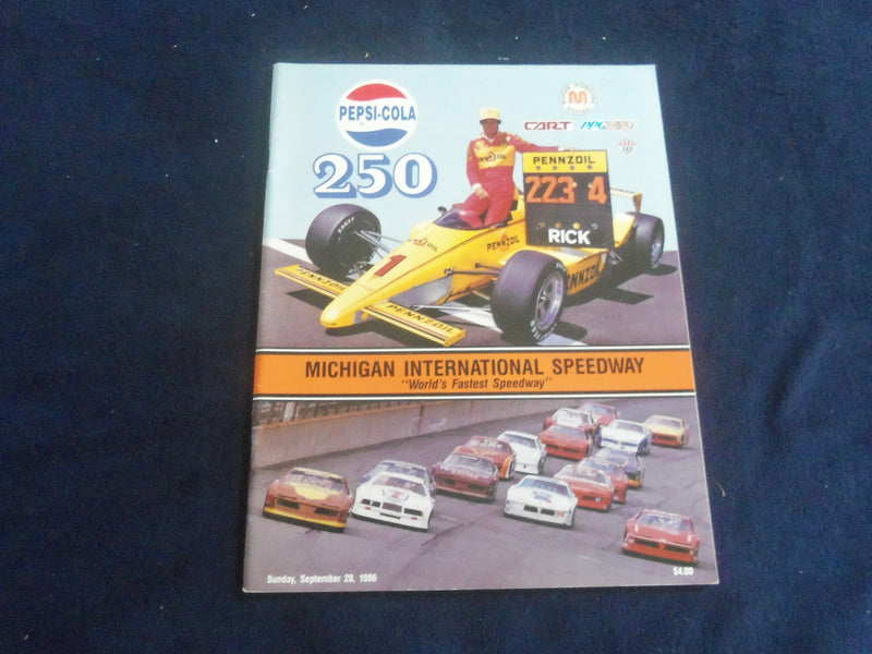 1986 SEPTEMBER 28 PEPSI-COLA 250 RACING PROGRAM- MICHIGAN INTERNATIONAL-SP 3929M