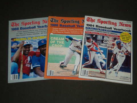 1984-1988 THE SPORTING NEWS BASEBALL YEARBOOK LOT OF 3 - O 1611