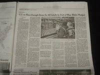 2021 MARCH 3 NEW YORK TIMES-BIDEN VOWS DOSES WILL SUPPLY NEEDS OF ADULTS BY JUNE