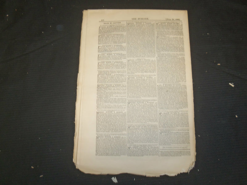 1865 JUNE 24 THE BUILDER ARCHITECT MAGAZINE - ILLUSTRATIONS - ST 415T
