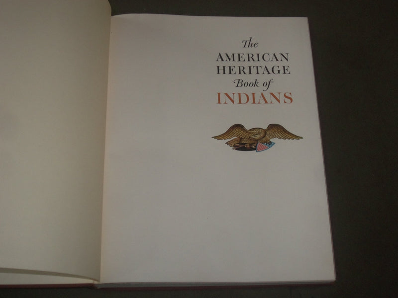 1961 THE AMERICAN HERITAGE BOOK OF INDIANS BOOK W/ SLIP CASE - BOXED - I 1500