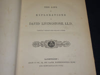 1870'S THE LIFE & EXPLORATIONS OF DR. LIVINGSTONE VOLUME - COLOR ILLUS. - Z 177