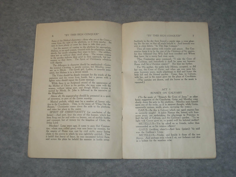 1930'S BY THIS SIGN CONQUER! - A PAGEANT PLAY FOR EASTER BY ELSIE YALE - J 6325