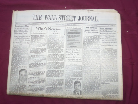 1999 SEP 13 THE WALL STREET JOURNAL - GADFLY MORTGAGE FIRM FEELS SURGE - WJ 46