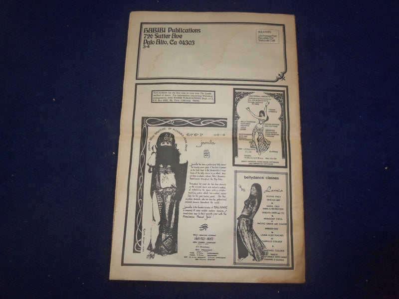 1976 HABIBI NEWSPAPER - VOLUME 3, NUMBER 4 - MIDDLE EASTERN DANCE/MUSIC- NP 6854