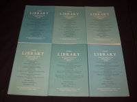 2018-2020 THE LIBRARY BIBLIOGRAPHICAL SOCIETY MAGAZINE LOT OF 10 - O 2494A