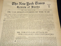 1919 NEW YORK TIMES NEWSPAPER BOOK REVIEW SECTIONS LOT OF 15 ISSUES - O 3221F
