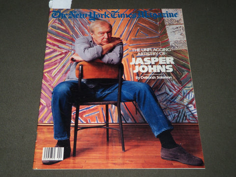 1989 JUNE 19 NEW YORK TIMES MAGAZINE SECTION - JASPER JOHNS COVER - J 3085