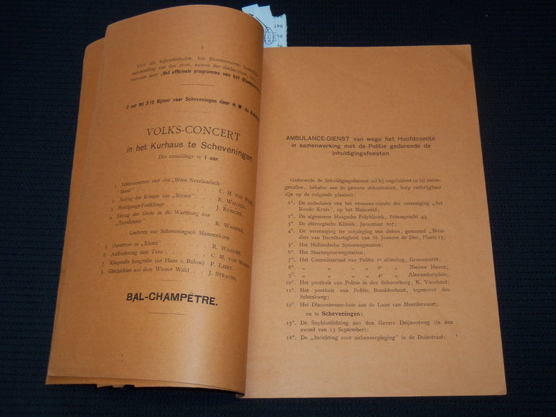 1898 OFFICIEELE FEESTWIJZER BOOK NO. 3 & 4 - DUTCH - SOFTCOVER - J 8029