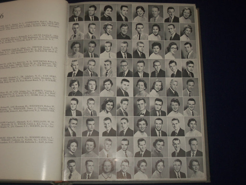 1956 THE CHANTICLEER DUKE UNIVERSITY YEARBOOK - DURHAM NORTH CAROLINA - YB 37