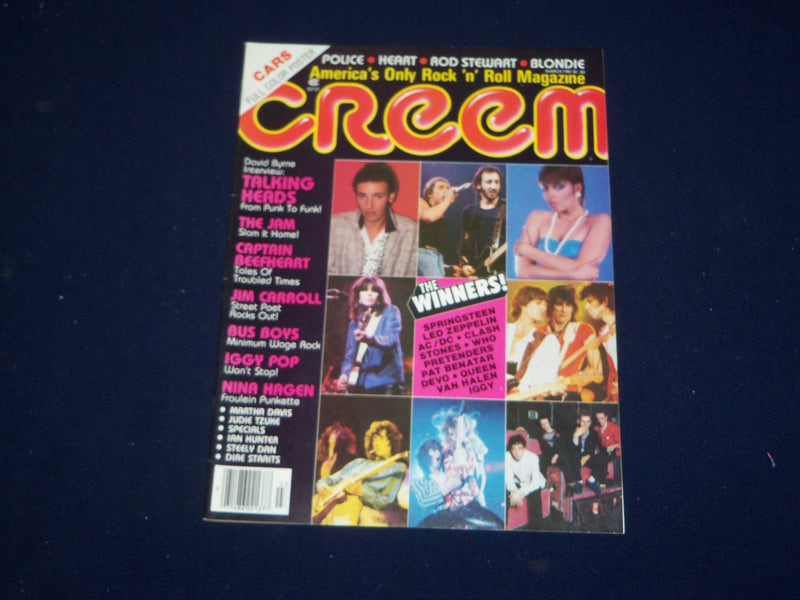 1981 MARCH CREEM MAGAZINE - SPRINGSTEEN, BENATAR, ZEPPELIN COVER - SP 9619