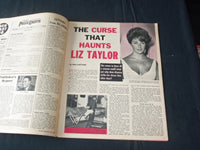 1961 JULY THE NATIONAL POLICE GAZETTE MAGAZINE- CURSE HAUNTS LIZ TAYLOR - B 5706