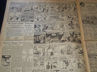 1942 NOVEMBER 16 BOSTON DAILY GLOBE NEWSPAPER - YANKS-NAZIS CLASH - NT 9461