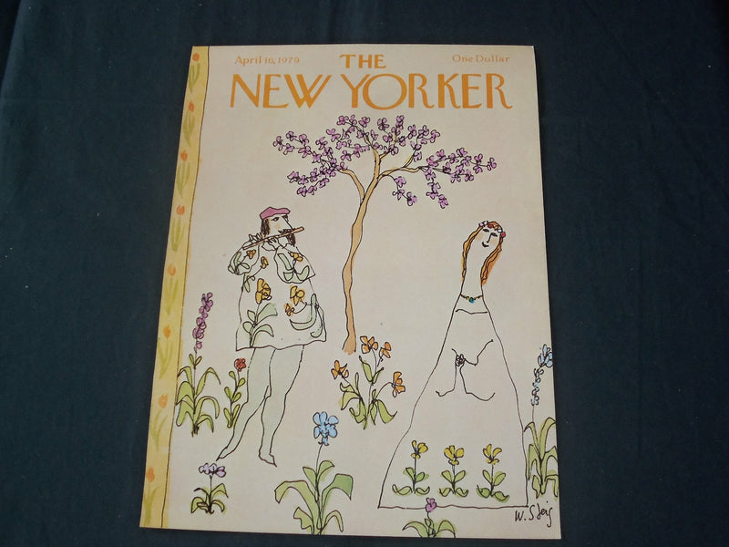 1979 APRIL 16 NEW YORKER MAGAZINE FRONT COVER ONLY - GREAT ART FOR FRAMING