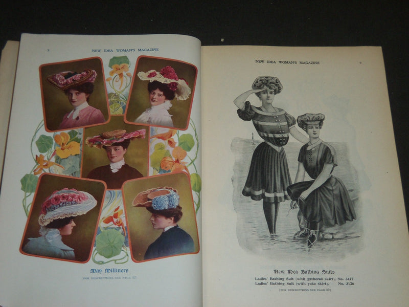 1904 MAY NEW IDEA WOMAN'S MAGAZINE - COLOR FASHION - ILLUSTRATIONS - ST 247