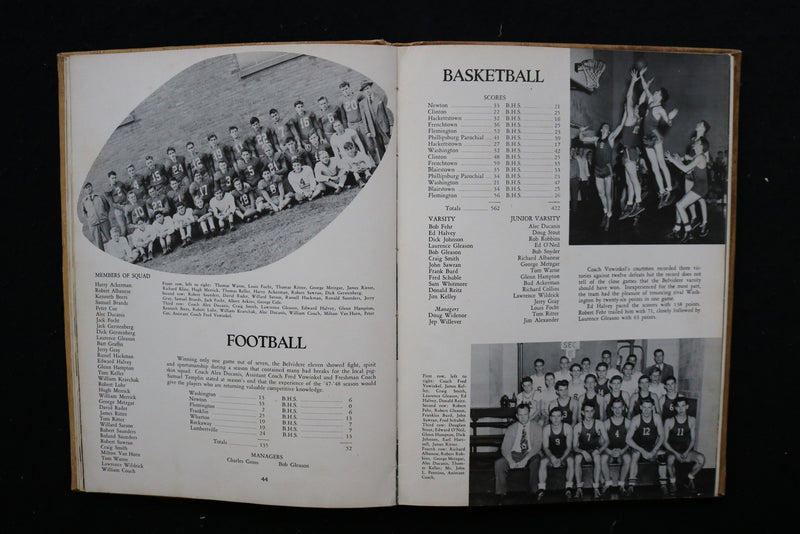 1948 THE CLARION BELVIDERE HIGH SCHOOL YEARBOOK - BELVIDERE, NEW JERSEY- YB 3435