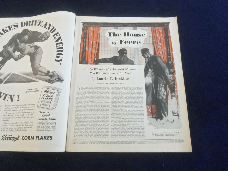 1935 SEPTEMBER AMERICAN BOY MAGAZINE - THE HOUSE OF FEERE - ST 7090