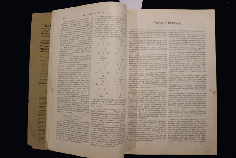 1892 JANUARY 15 WESTERN DRUGGIST MAGAZINE - K 1656