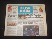 1999 APRIL 19 USA TODAY NEWSPAPER - WAYNE GRETZKY SAYS GOODBYE, RETIRES- NP 8024