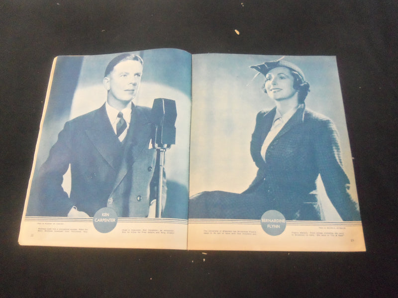 1937 FEBRUARY 6 RADIO GUIDE MAGAZINE - JACK BENNY ILLUSTRATED COVER - SP 9517G