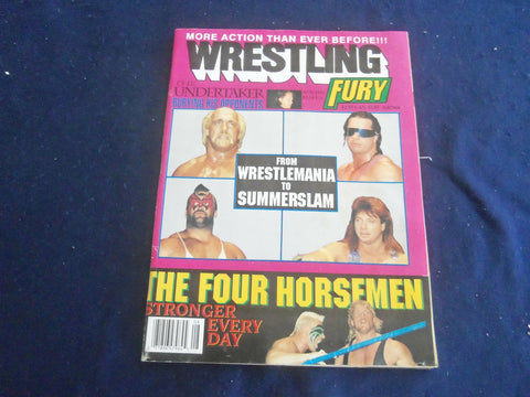 1991 WRESTLING FURY MAGAZINE - THE FOUR HORSEMEN COVER - ST 4628Z