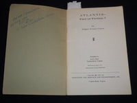 1962 ATLANTIS - FACTOR FICTION BOOK BY EDGAR E. CAYCE - STUDY SERIES - J 8843