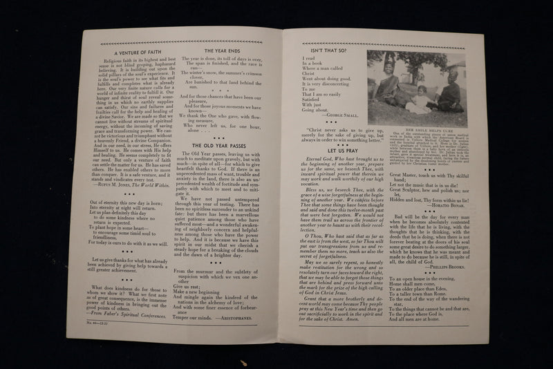 1933 THE CENTER CHURCH CHRONICLE NEWSLETTER - LOT OF 2 - K 1502