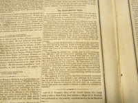 1851 FEBRUARY 15 BOSTON MUSEUM NEWSPAPER - NIGHT BY HENRY LONGFELLOW - NP 9033