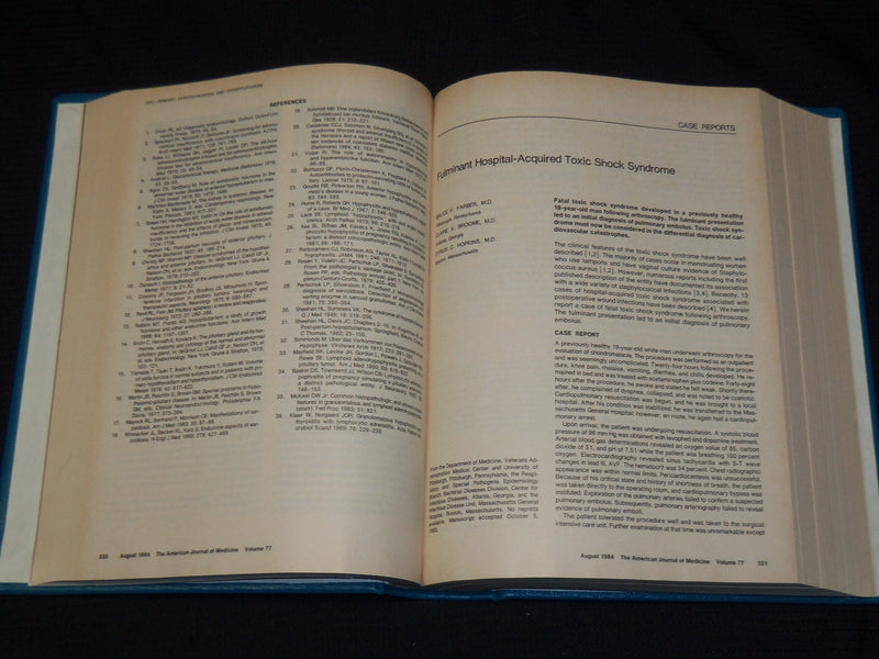 1983-1986 AMERICAN JOURNAL OF MEDICINE & SUPPLEMENTS VOLUMES LOT OF 7 - KD 1B