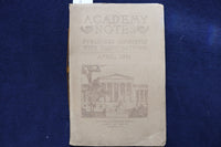 1914 APRIL ACADEMY NOTES QUARTERLY BUFFALO FINE ARTS SOFTCOVER BOOK - K 856