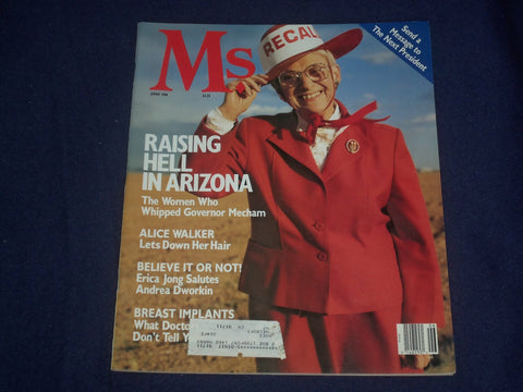 1988 JUNE MS. MAGAZINE - RAISING HELL IN ARIZONA - ST 6048