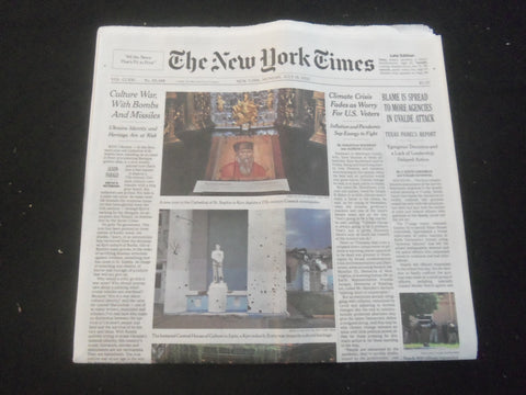 2022 JULY 18 NEW YORK TIMES - BLADE IS SPREAD TO MORE AGENCIES IN UVALDE ATTACK