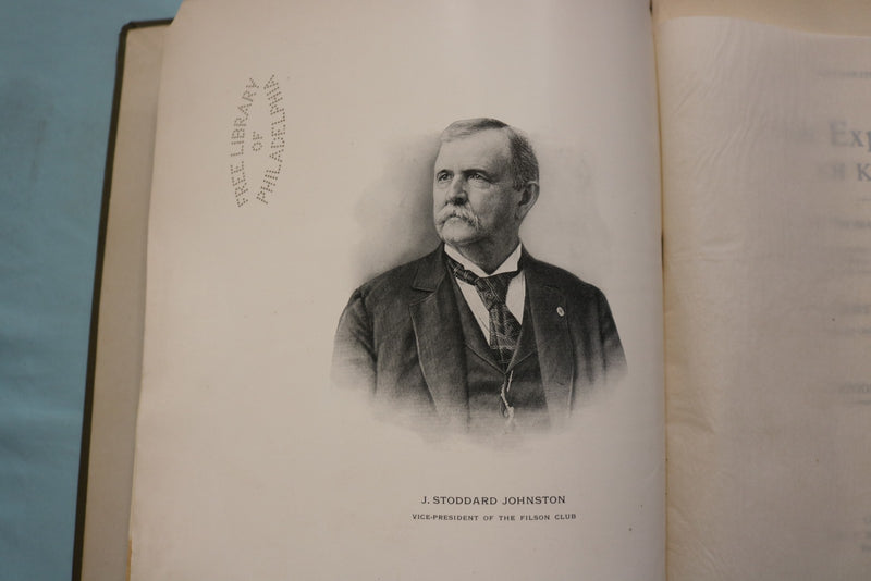 1898 FILSON CLUB #13 FIRST EXPLORATIONS OF KENTUCKY HARDCOVER BOOK - KD 9717