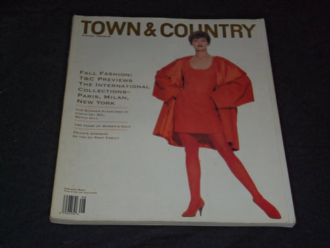 1990 AUGUST TOWN & COUNTRY MAGAZINE - AMANDA BEST COVER - SP 2693