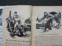 1936 JANUARY ADVENTURE MAGAZINE - SPY NEAR EAST OIL FIELDS - ARED WHTIE - J 5539