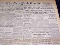1944 JANUARY 15 NEW YORK TIMES - RED ARMY TAKES 2 BASES PRIPET - NT 2388