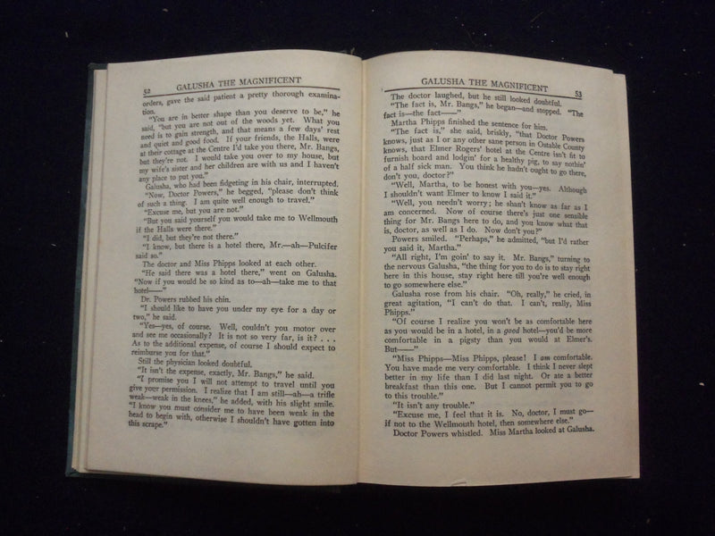 1921 GALUSHA THE MAGNIFICENT HARDCOVER BOOK BY JOSEPH C. LINCOLN - KD 8385