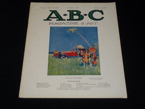 1925 AUGUST A.B.C. MAGAZINE D'ART MAGAZINE - NICE FRENCH ART ISSUE - E 3414