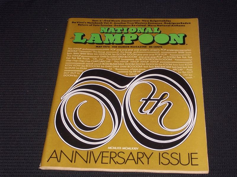 1974 MAY NATIONAL LAMPOON MAGAZINE - 50TH ANNIVERSARY FRONT COVER - E 3286