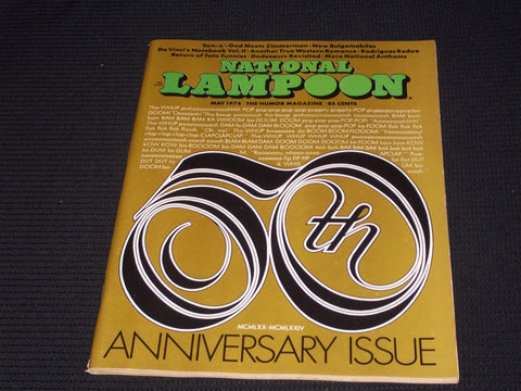 1974 MAY NATIONAL LAMPOON MAGAZINE - 50TH ANNIVERSARY FRONT COVER - E 3286
