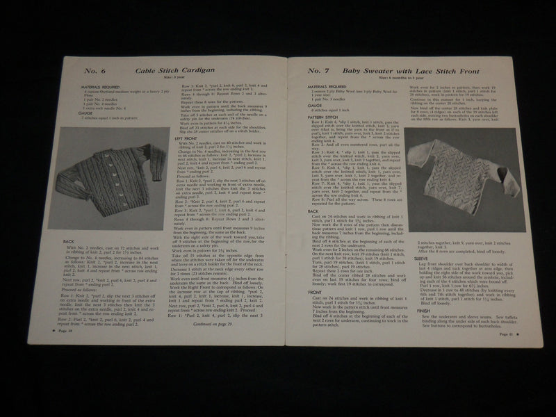 1950 ROCK-A-BYE BABY BOOK KNITTING CATALOG BY NATALIE HERBERT - J 6738