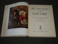 1951 ART TREASURES OF THE LOUVRE BOOK BY RENE HUYGHE - NICE PHOTOS - I 513