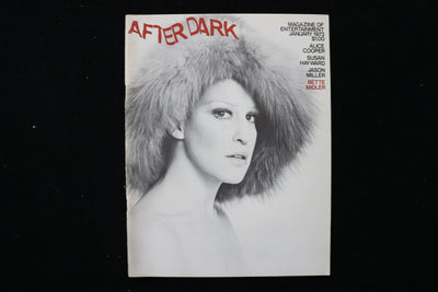 1973 JANUARY AFTER DARK MAGAZINE - BETTE MIDLER COVER - E 24435