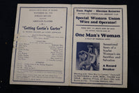 1928 NATIONAL THEATRE PROGRAMS - CHICAGO - LOT OF 7 - K 1783